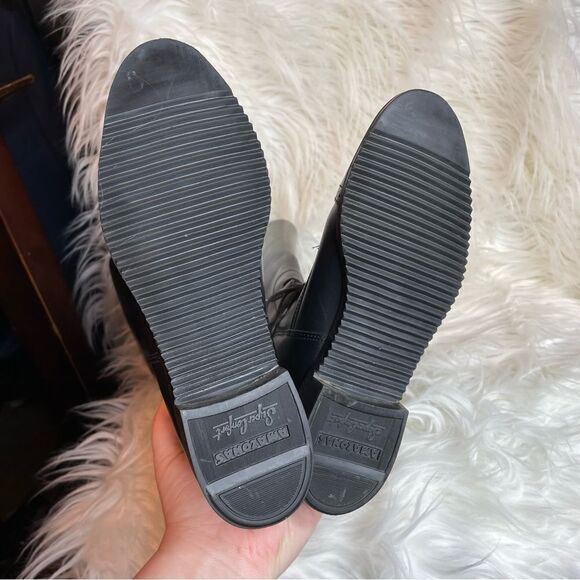 AMAZONAS Cavalier Lace Up Leather Equestrian Tall Riding Boots 5R‎ - Picture 8 of 10